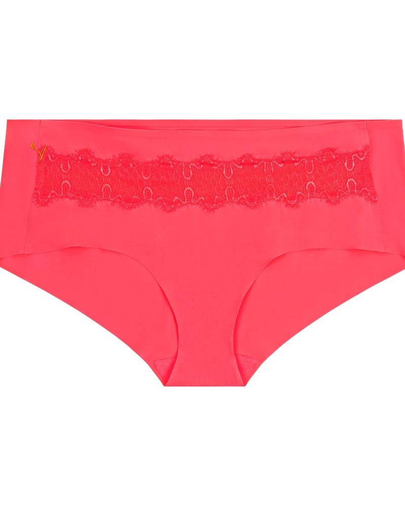 Front of a size L Happy Seam Brief in Calypso Coral by Uwila Warrior. | dia_product_style_image_id:242222